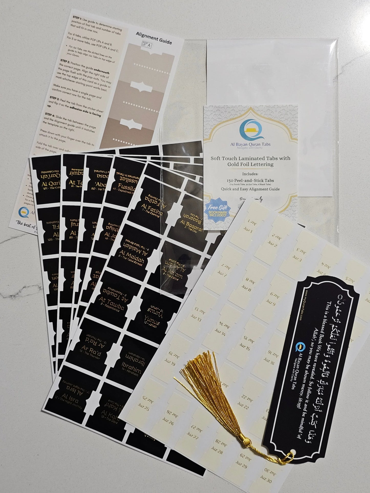 Al-Bayan Quran Tabs - Black - Al Bayan Quran Tabs