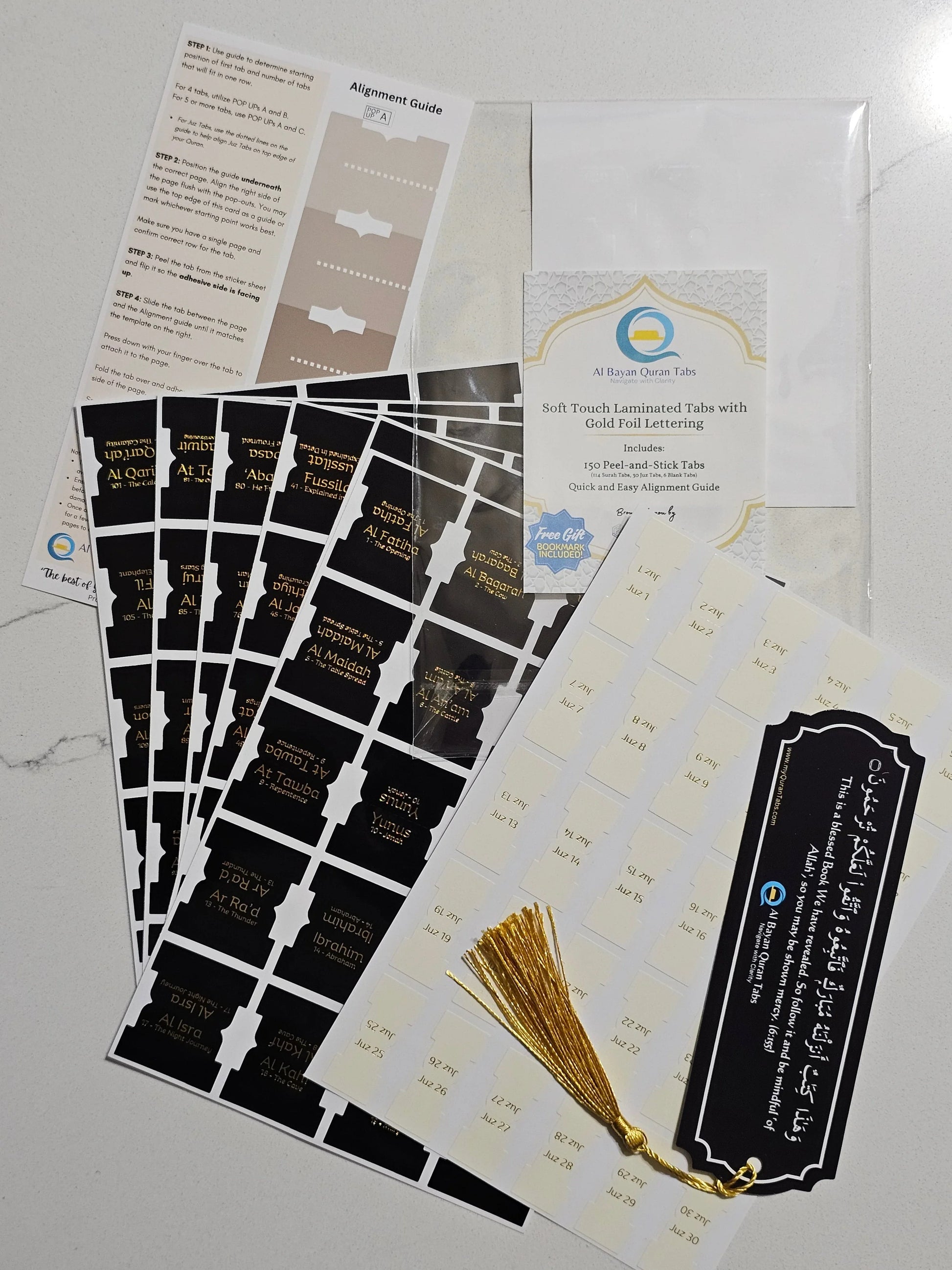 Al-Bayan Quran Tabs - Black - Al Bayan Quran Tabs