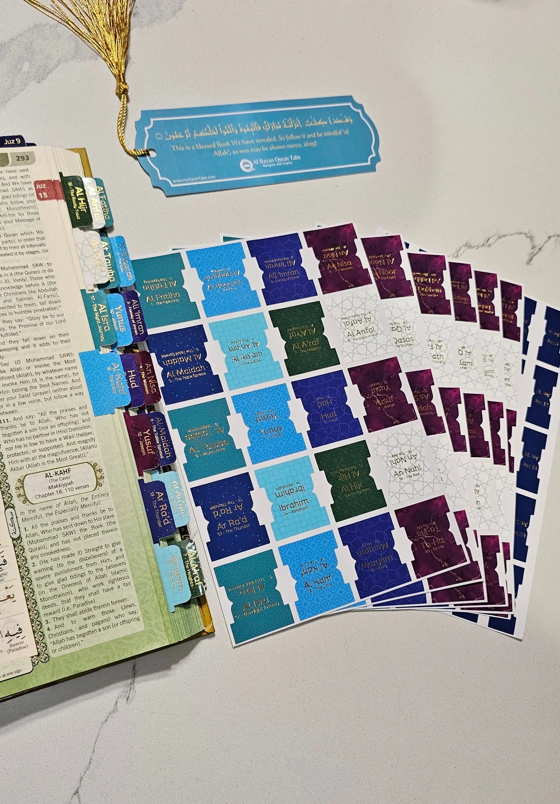 Al Bayan Quran Tabs (Vibrant Colors) - Al Bayan Quran Tabs