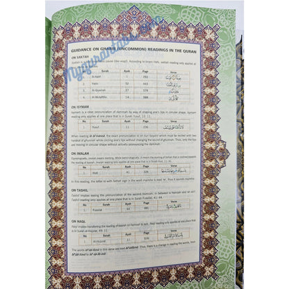 Maqdis Al-Quran Al Kareem Word by Word The Noble Quran Colour Coded Tajweed A4 Size - Al Bayan Quran Tabs