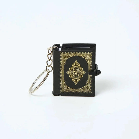 Mini Quran with Keychain – Black/Silver - Al Bayan Quran Tabs
