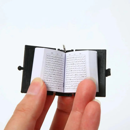 Mini Quran with Keychain – Black/Silver - Al Bayan Quran Tabs