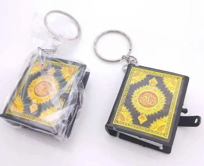 Mini Quran with Keychain / Black & Gold - Al Bayan Quran Tabs