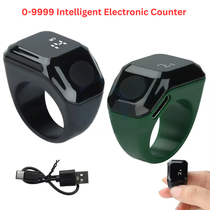 Smart Digital Tasbih Ring – Bluetooth Zikr & Prayer Counter